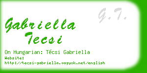 gabriella tecsi business card